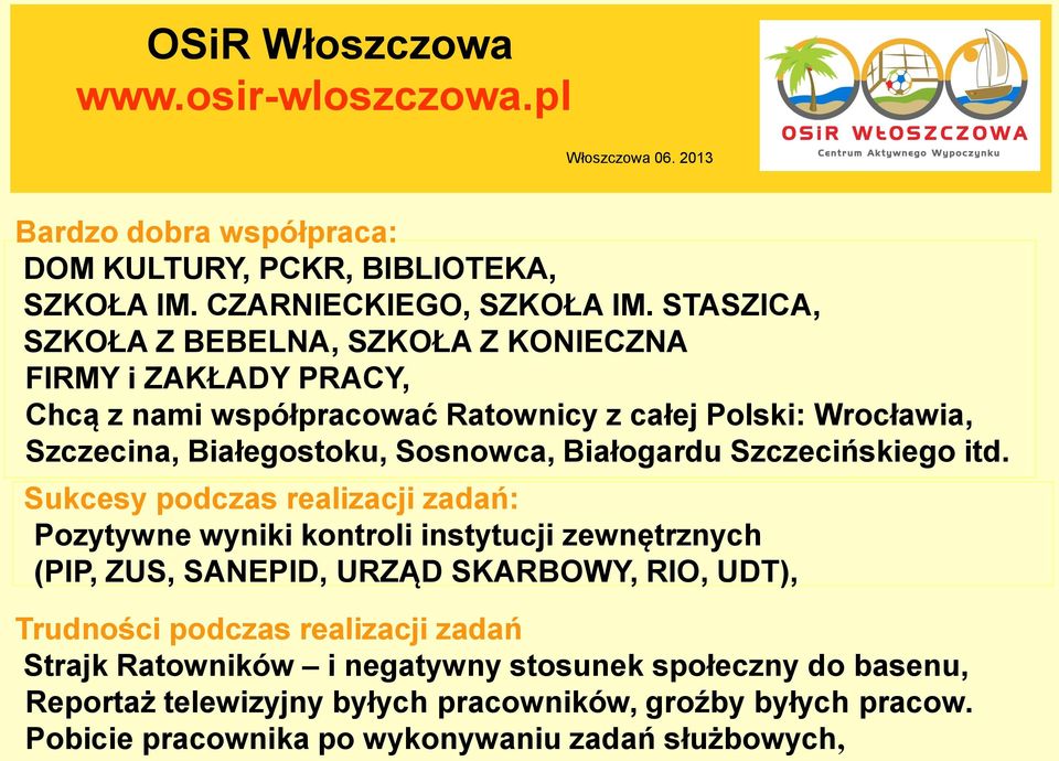 Białegostoku, Sosnowca, Białogardu Szczecińskiego itd.