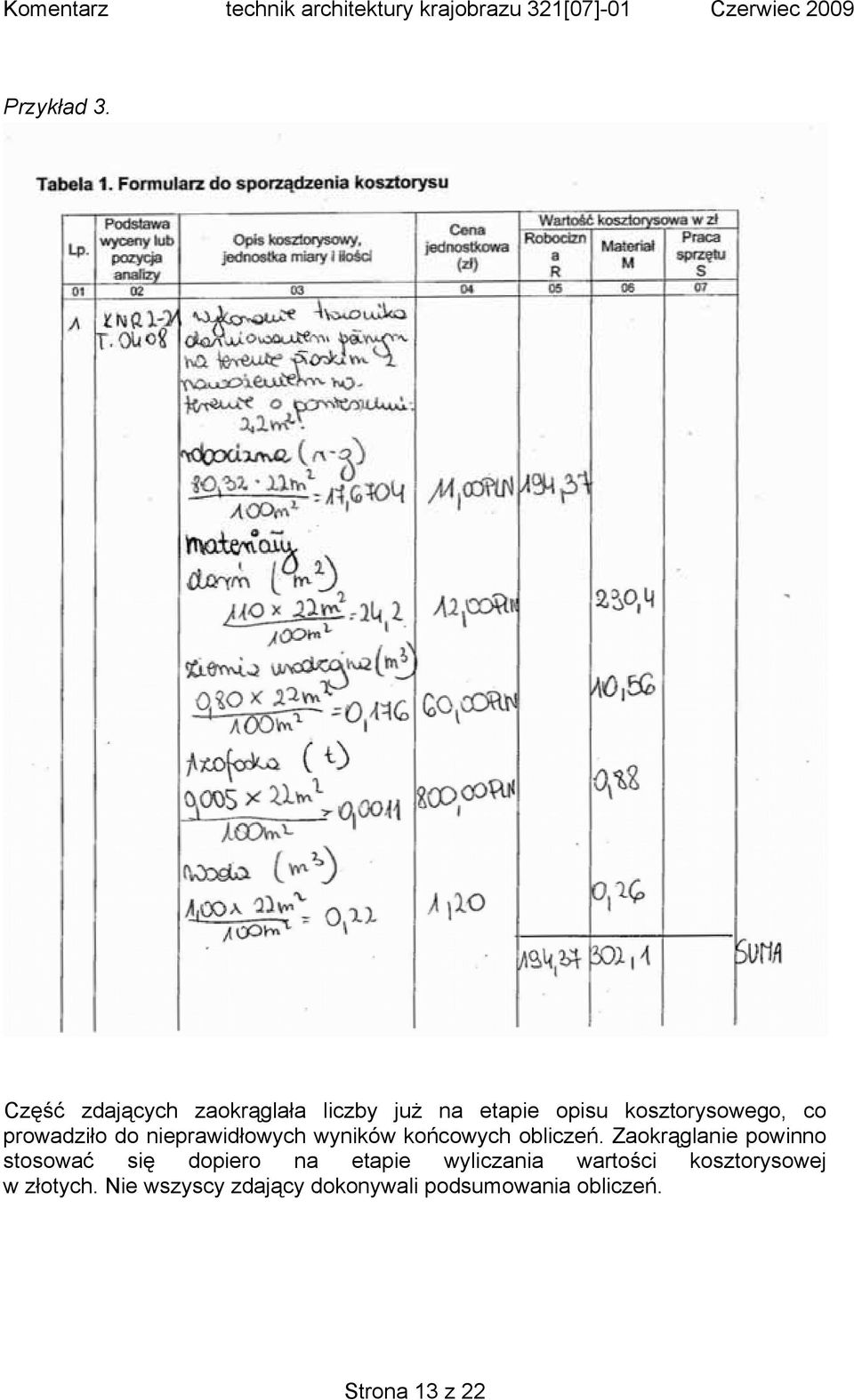 prowadziło do nieprawidłowych wyników końcowych obliczeń.