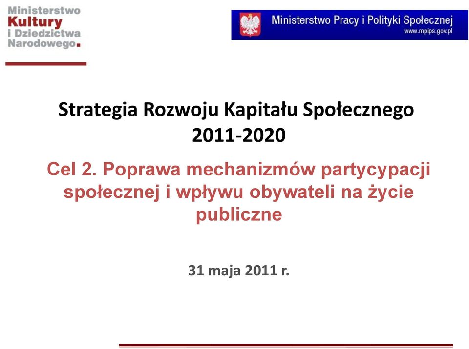 Poprawa mechanizmów partycypacji