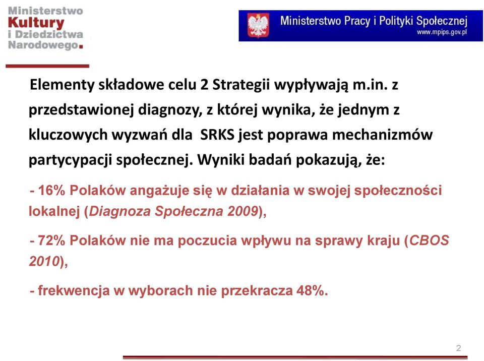 mechanizmów partycypacji społecznej.