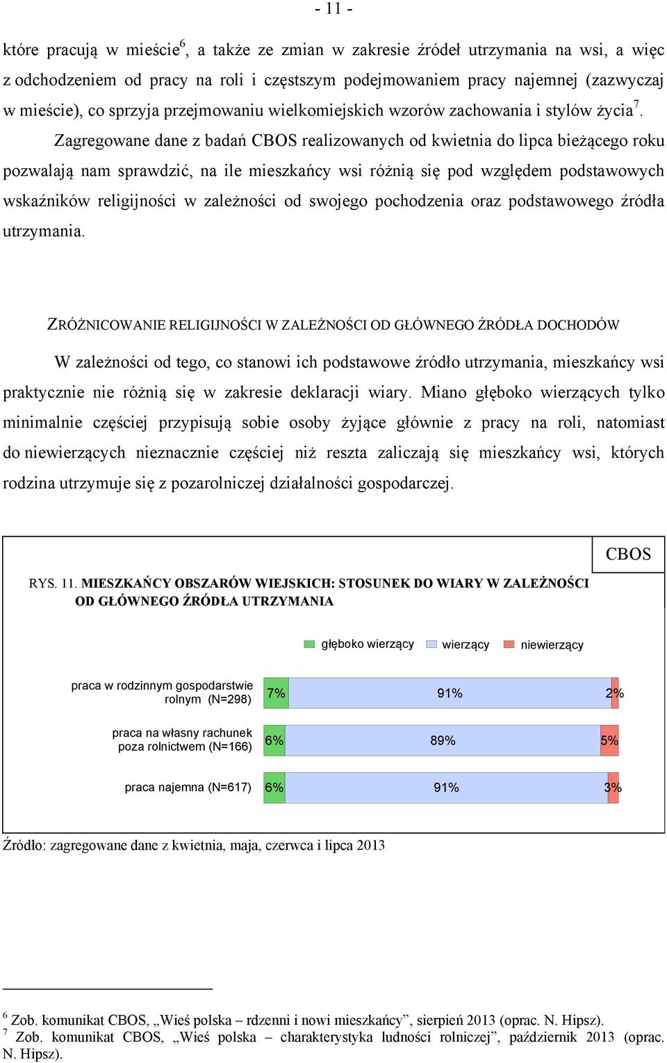 Zagregowane dane z badań realizowanych od kwietnia do lipca bieżącego roku pozwalają nam sprawdzić, na ile mieszkańcy wsi różnią się pod względem podstawowych wskaźników religijności w zależności od