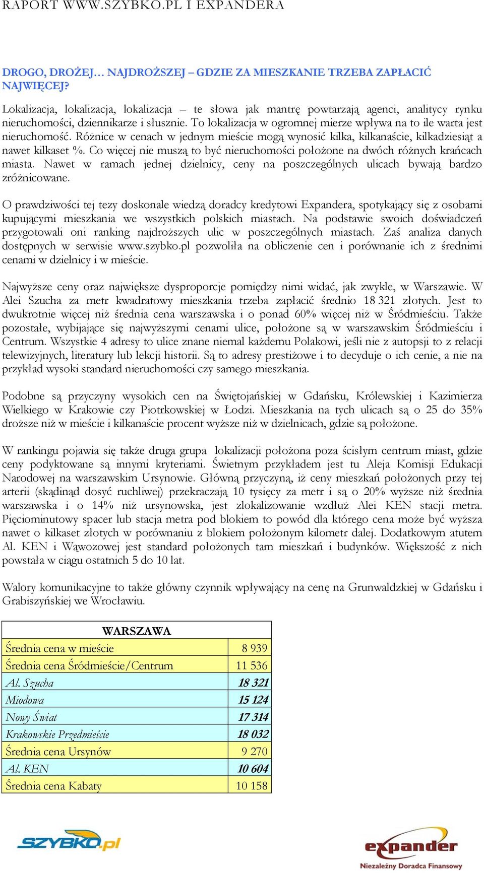 To lokalizacja w ogromnej mierze wpływa na to ile warta jest nieruchomość. Różnice w cenach w jednym mieście mogą wynosić kilka, kilkanaście, kilkadziesiąt a nawet kilkaset %.