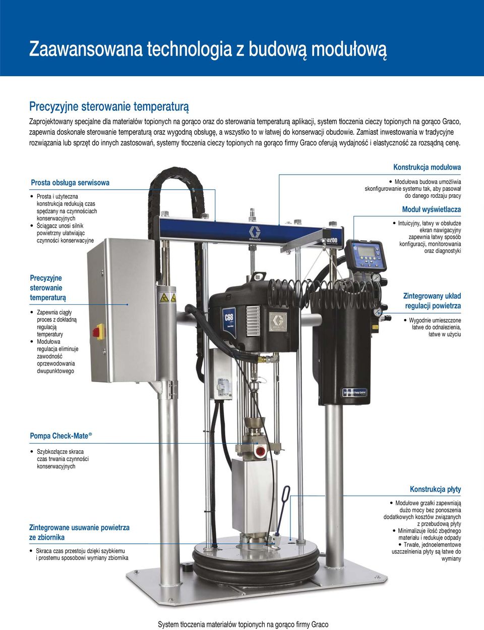 Zamiast inwestowania w tradycyjne rozwiązania lub sprzęt do innych zastosowań, systemy tłoczenia cieczy topionych na gorąco firmy Graco oferują wydajność i elastyczność za rozsądną cenę.