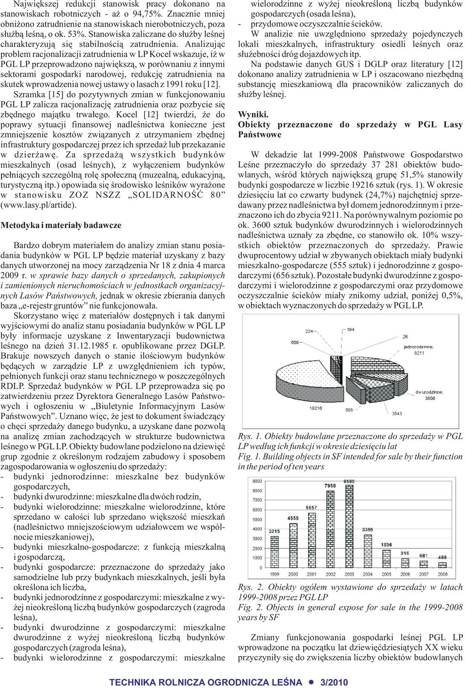 Analizuj¹c problem racjonalizacji zatrudnienia w LP Kocel wskazuje, i w PGL LP przeprowadzono najwiêksz¹, w porównaniu z innymi sektorami gospodarki narodowej, redukcjê zatrudnienia na skutek