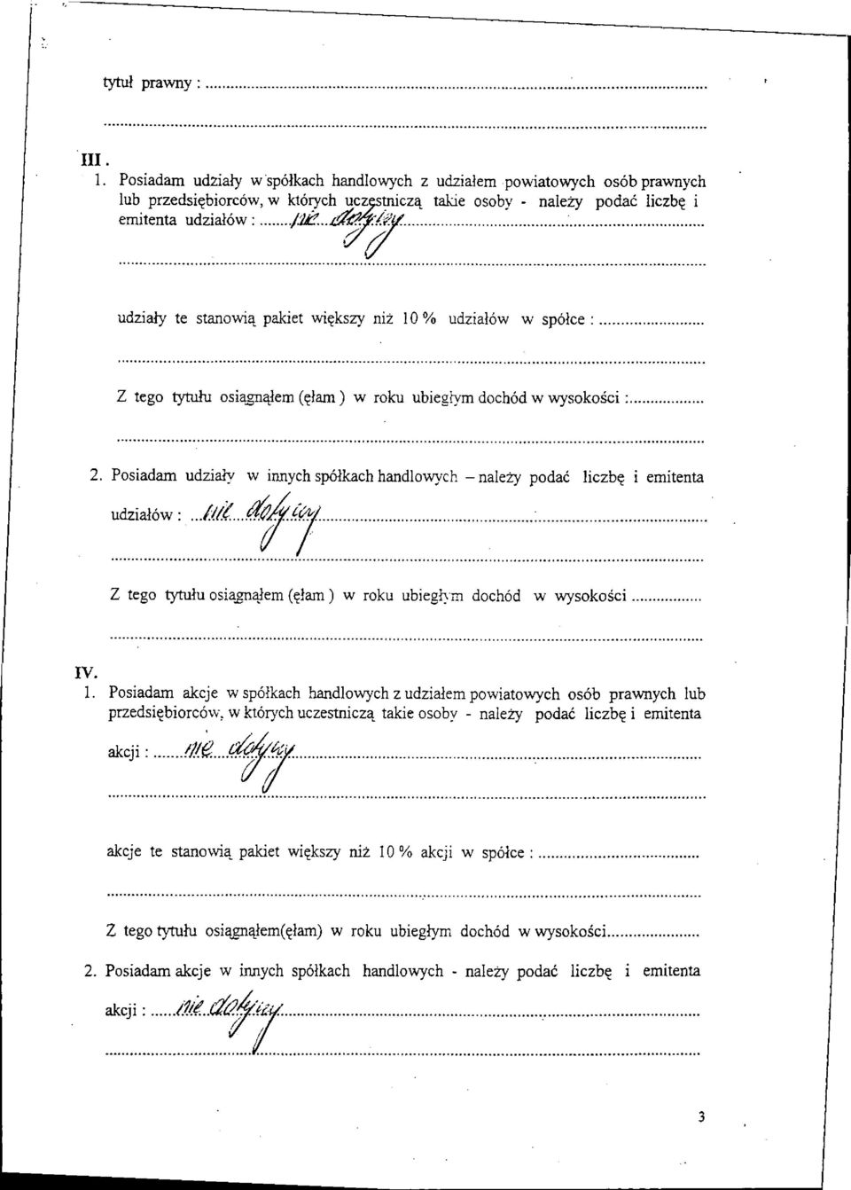 pakiet wigkszy ni2 10 % udzialow w spoice Z tego tytulu osiagnakm (clam) w roku ubieerym dochod w wysokogci 2.