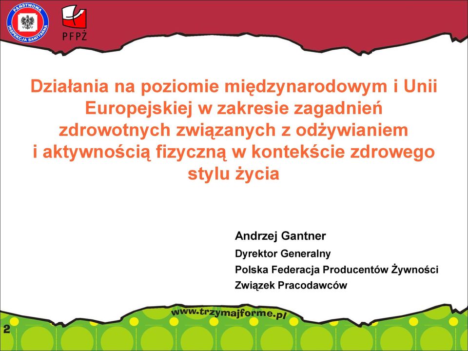 aktywnością fizyczną w kontekście zdrowego stylu życia Andrzej