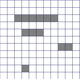Wypełnianie obszarów Metoda wypełniania algorytm Smitha Algorytm ten wykorzystuje pojęcie segmentów: Ciągów pikseli mających tą samą cechę Segment