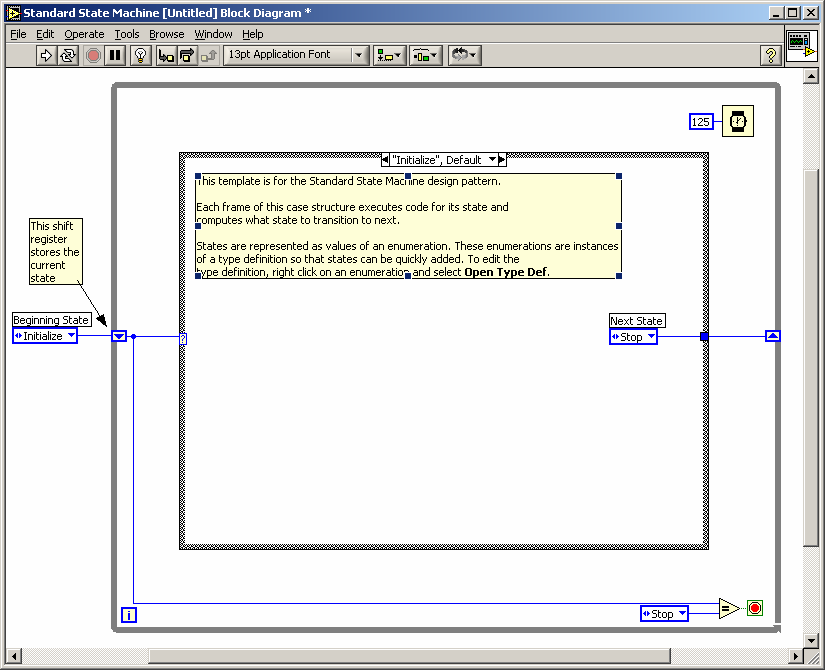 Panel czołowy nowej aplikacji będzie pusty, natomiast diagram