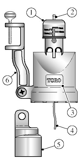 CZUJNIK DESZCZU - NADAJNIK 1 regulacja czujnika w zależności od opadów deszczu (3mm, 6mm, 12mm, 19mm). Wykonać regulację czujnika przed jego zadziałaniem. Fabrycznie ustawiony jest na pozycji 6mm.