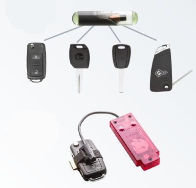 M-BOX ID48 - PLUS Nowy szklany transponder pasuje idealnie zarówno do kluczy oryginalnych jak i zamienników Silca; Unikalna technologia M-SNOOP