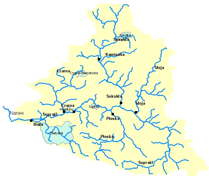 Supraśl stanowi źródło zaopatrzenia w wodę pitną aglomeracji Białostockiej.