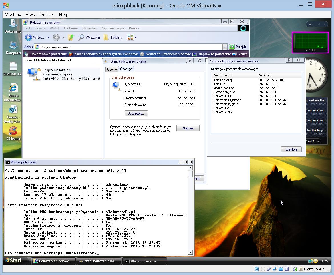 ifup-dhcp eth0)): Przykładowa zawartość pliku /etc/dhcp/dhcpd.conf: #!/bin/sh subnet 192.168.27.0 netmask 255.255.255.0 { option routers 192.168.27.1; option subnet-mask 255.255.255.0; option domain-name "elektronik.
