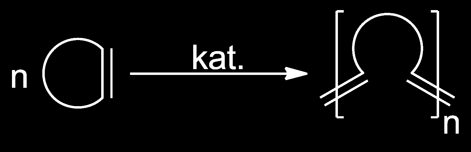 Schemat 3.3 Reakcja etylenolizy Metateza z zamknięciem pierścienia (ang. ring closing metathesis) - jeden z najpowszechniej stosowanych typów metatezy.