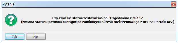 RYSUNEK 20. EDYCJA DANYCH KOREKTY DANE LEKU Dodatkowo możliwe jest usuwanie pozycji z korekty za pomocą przycisku [F8] Usuń. Usuwamy pozycję, która nie powinna być refundowana.