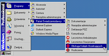 Rozpoczęcie pracy z programem Obsługa Kolejek Oczekujących 3 10 Rozpoczęcie pracy z programem Obsługa Kolejek Oczekujących Funkcje zrealizowane w programie na poszczególnych formularzach, to: