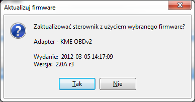 Strna 4 z 7 Rys. 3.1 Okn z wersją prgramwania raz listą dstępnych aktualizacji.