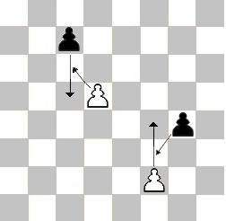22. Zawodnik może wykonać roszadę pod warunkiem, że król nie był wcześniej szachowany i podczas wykonywania roszady pole roszady nie jest szachowane przez jakąkolwiek figurę przeciwnika. 23.