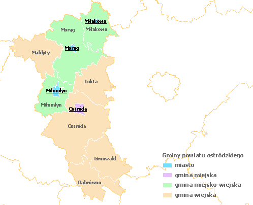 2 Podstawowe informacje charakteryzujące obszar gminy Ostróda 2.