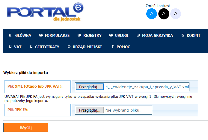 Poprzez opcję Przeglądaj wybieramy plik z dysku (patrz Przykład 34 i