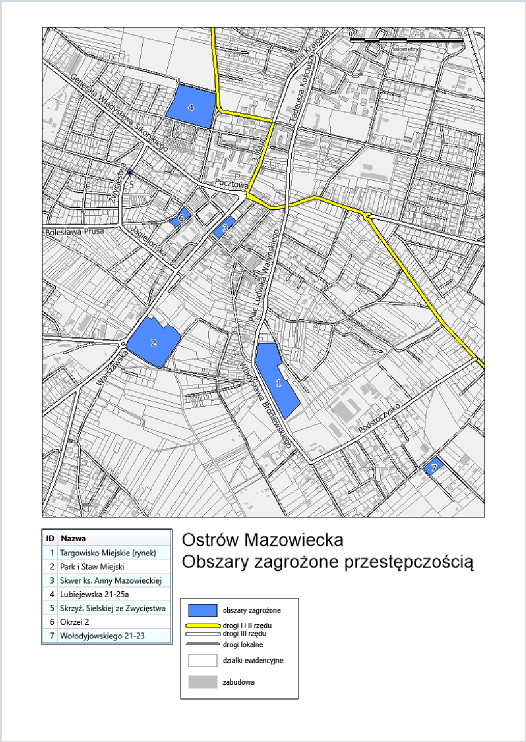 Diagnoza czynników i zjawisk kryzysowych oraz skali i charakteru potrzeb rewitalizacyjnych w Mieście Ostrów Mazowiecka Mieszkańcy Ostrowi Mazowieckiej zagrożeni są przede wszystkim wykroczeniami