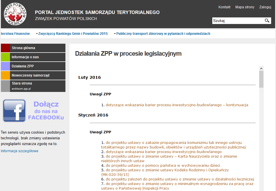 L.P. Odbiorca Uwagi ZPP zgłoszone do projektu 24 25 26 Zdrowia Cyfryzacji Infrastruktury i Budownictwa założeń do projektu ustawy o zmianie ustawy o działalności leczniczej ustawy o zmianie ustawy o