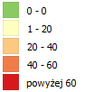 Liczba osób zagrożonych problemami społecznymi w przeliczeniu na 1000 mieszkańców