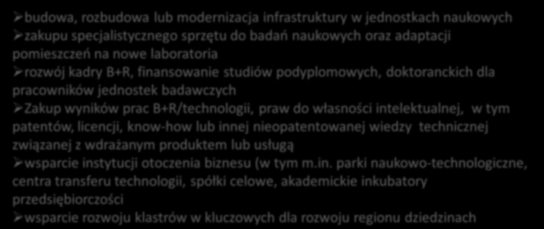 Regionalny Program Operacyjny OŚ priorytetowa 1.