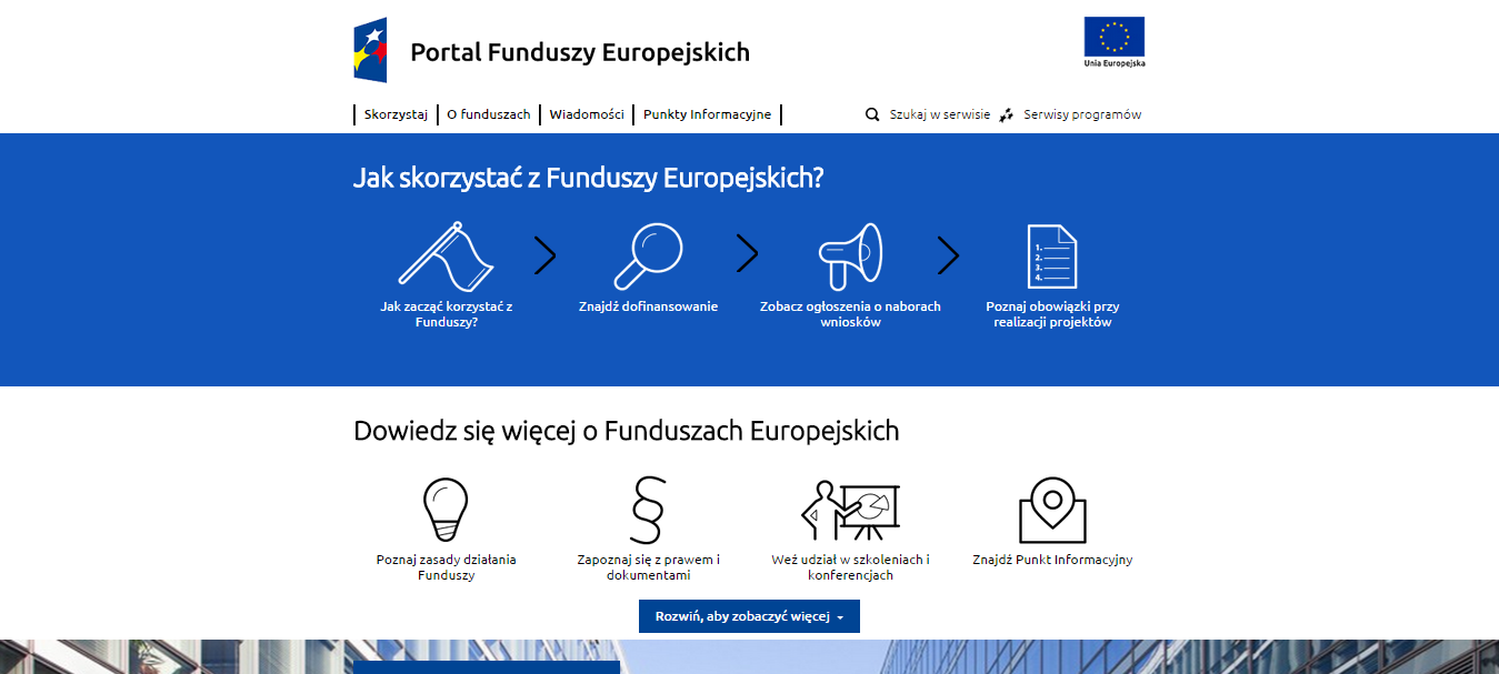 Portal Funduszy Europejskich: