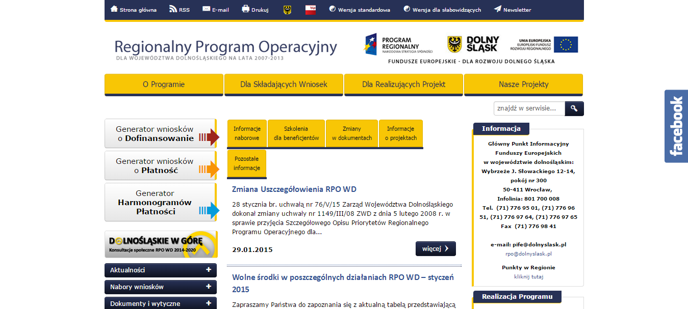 Regionalny Program Operacyjny Województwa