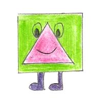 El área de este triángulo es: ) 72cm² B)76 cm² C)80 cm² D)82 cm² E)84 cm² Esercizio. Triangolo nel quadrato (3 punti) Nel quadrato con il lato di 2cm viene iscritto il triangolo come sul disegno.