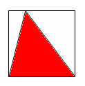 Spotkanie 2: Rozwiążmy razem - Pola, ary i hektary Exercise. Triangle inside a square (3 points) triangle is inscribed inside some square with the side s length 2cm (see the Picture below).
