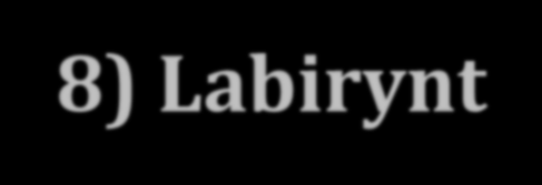 8) Labirynt Bibliografia: James Dashner Więzień labiryntu jakie niebezpieczeństwa czyhały na bohaterów w labiryncie? jak wyglądał labirynt?