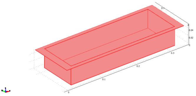 4 Model formy wykonany w programie COMSOL Rys. 2.