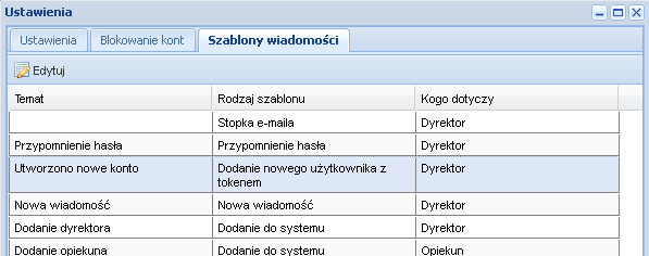 Blokowanie kont W powyższej zakładce możemy zdefiniować parametry blokowania kont wszystkich użytkowników systemu.