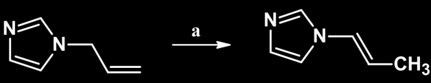 2.8 Katalizowana przez układ 18-korona-6/t-BuOK izomeryzacja N- alliloimidazolu.