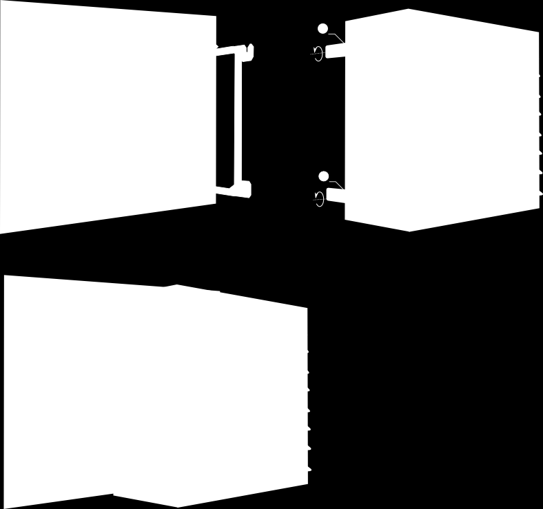 5.1.MOUNTING BRACKETS 5.1. WSPORNIKI MONTAŻOWE 5.1. MONTAGEBÜGEL 5.1. МОНТАЖНЫЕ КОНСОЛИ Mounting brackets are available in two options: non-extendable and extendable.