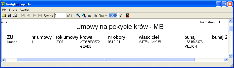 Filtr funkcja umożliwia użytkownikowi ograniczenie liczby wyświetlanych umów. Użytkownik może ustawić warunki, które ograniczą listę umów.
