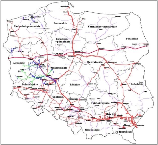 przepustowości do 600.000 m 3 /h) ok. 20.