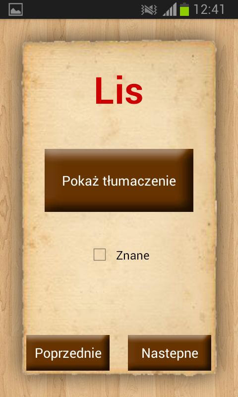 nauki, testu, powtórki, oraz zarządzad naszym słownikiem. Jako pierwszy opiszemy teraz tryb nauki. 3.