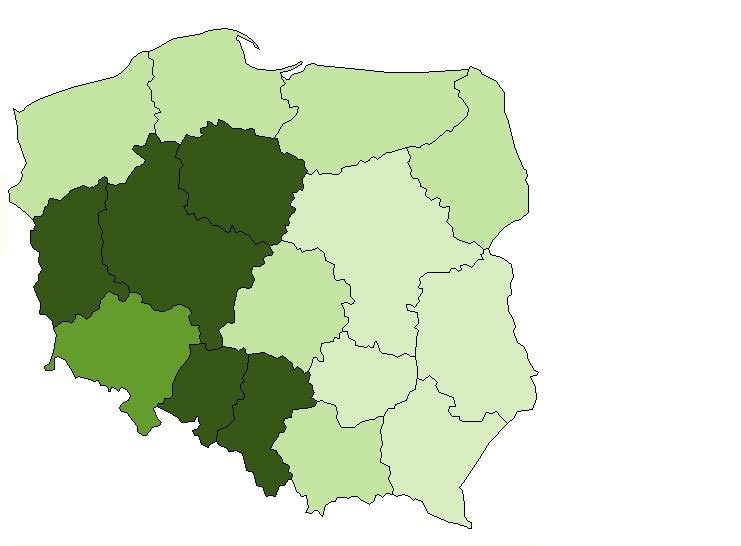 ZRÓ NICOWANIE PRZESTRZENNE WYKORZYSTANIA POSTÊPU... 227 A B C D Rysunek 3.