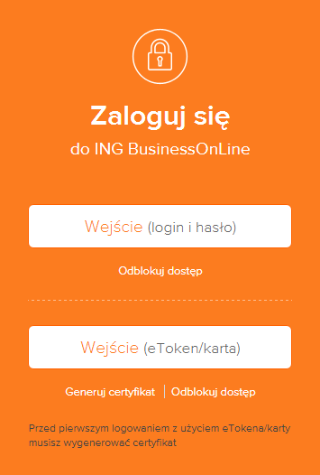 LOGOWANIE ZA POMOCĄ HASŁA STARTOWEGO METODA LOGOWANIA: LOGIN I HASŁO Skorzystaj z instrukcji jeśli: Logujesz się do systemu ING Business przy użyciu metody opartej o login i hasło i