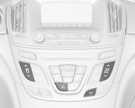 Ogrzewanie, wentylacja i klimatyzacja 161 Tryb pracy automatycznej AUTO Ustawienia zapewniające optymalny komfort: Nacisnąć przycisk AUTO, aby włączyć automatyczne sterowanie rozdziałem powietrza i