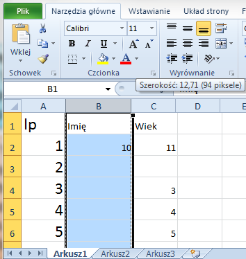 Podstawowe formatowanie W Excelu możemy dostosowywać wygląd komórek do własnych upodobań, np.