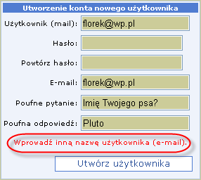 Jeżeli obok jakiegoś pola pojawią się czerwone gwiazdki, to należy na nie najechać myszką. Po najechaniu na gwiazdkę pokaże się tooltip z podpowiedzią wskazówką ujawniającą przyczynę błędu.