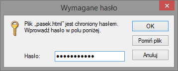 list płac? 3/5 4. W oknie Wymagane hasło wprowadzić jako hasło swój PESEL i kliknij przycisk OK. 5. Przejdź do folderu, w którym zapisałeś wyodrębniony plik HTML i otwórz go dwukrotnie klikając.