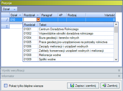 Zwiń / Rozwiń wszystkie grupy Rysunek 22. Filtrowanie w kolumnie Kategoria dla słowa kluczowego Autopoprawka Ta opcja menu kontekstowego zwija lub rozwija grupowania utworzonych na liście.