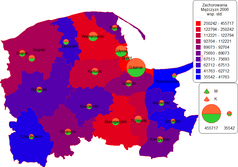 NOWOTOWORY ZŁOŚLIWE W WOJEWÓDZTWIE POMORSKIM W 2007R / CANCER IN POMER ANIA REGION IN 2007 nowotworową.