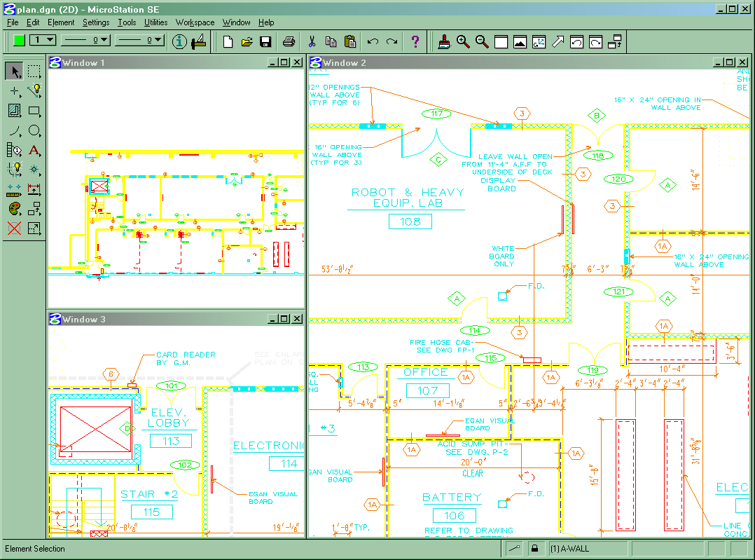 CAD Rysunek CAD: Cechy elementu: kolor, grubość lini.