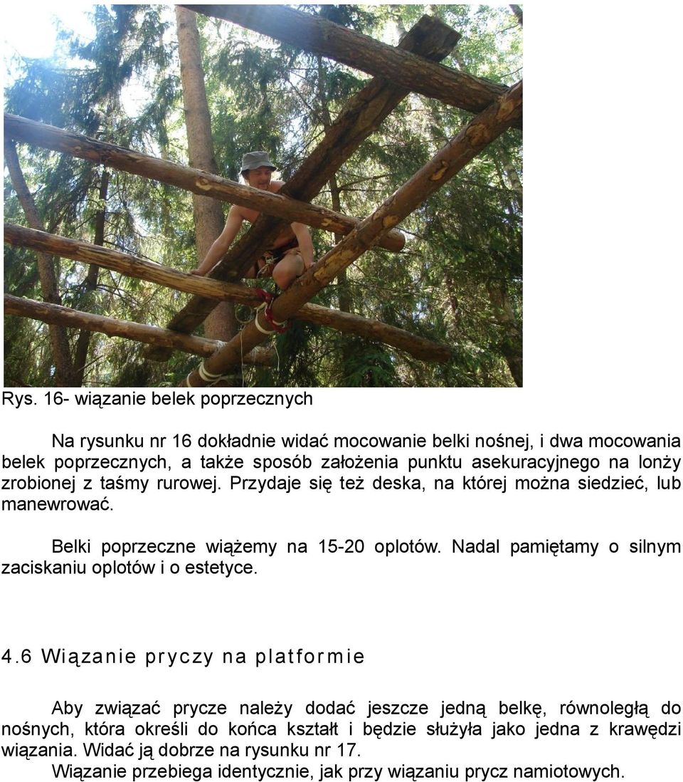 Nadal pamiętamy o silnym zaciskaniu oplotów i o estetyce. 4.