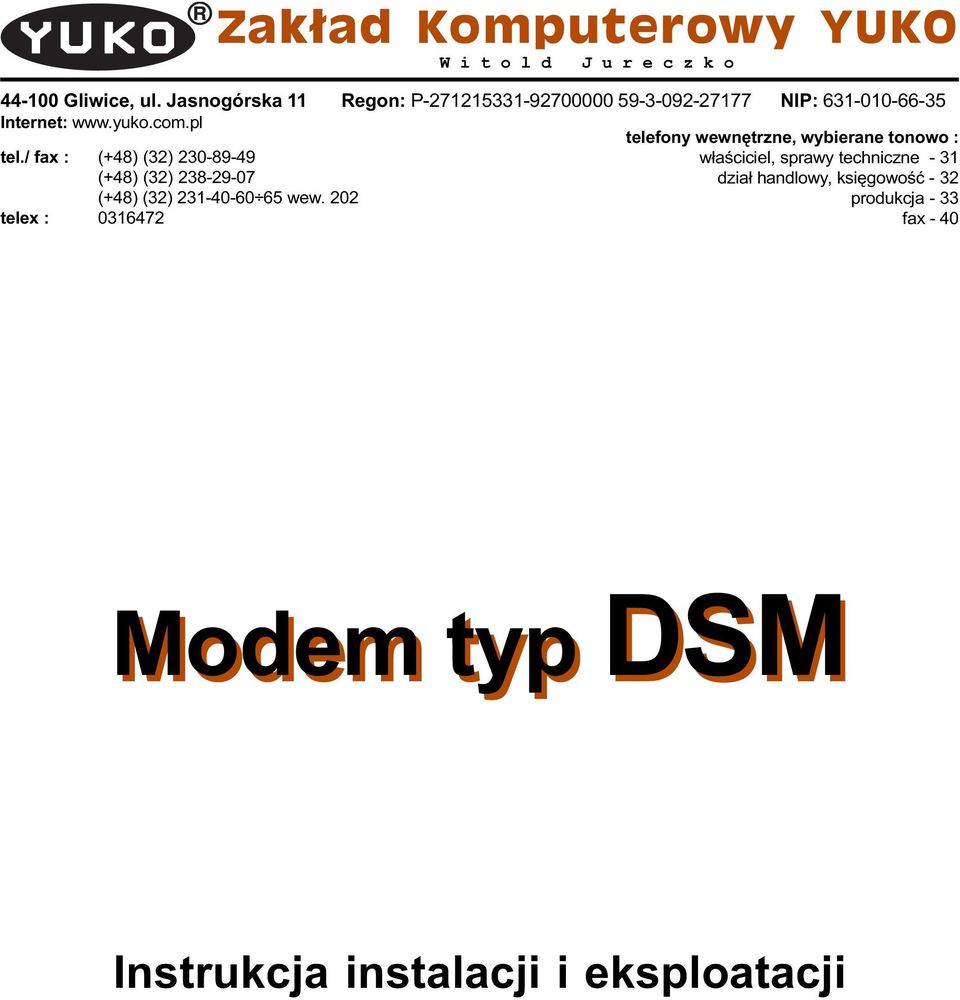 pl telefony wewnêtrzne, wybierane tonowo : tel.